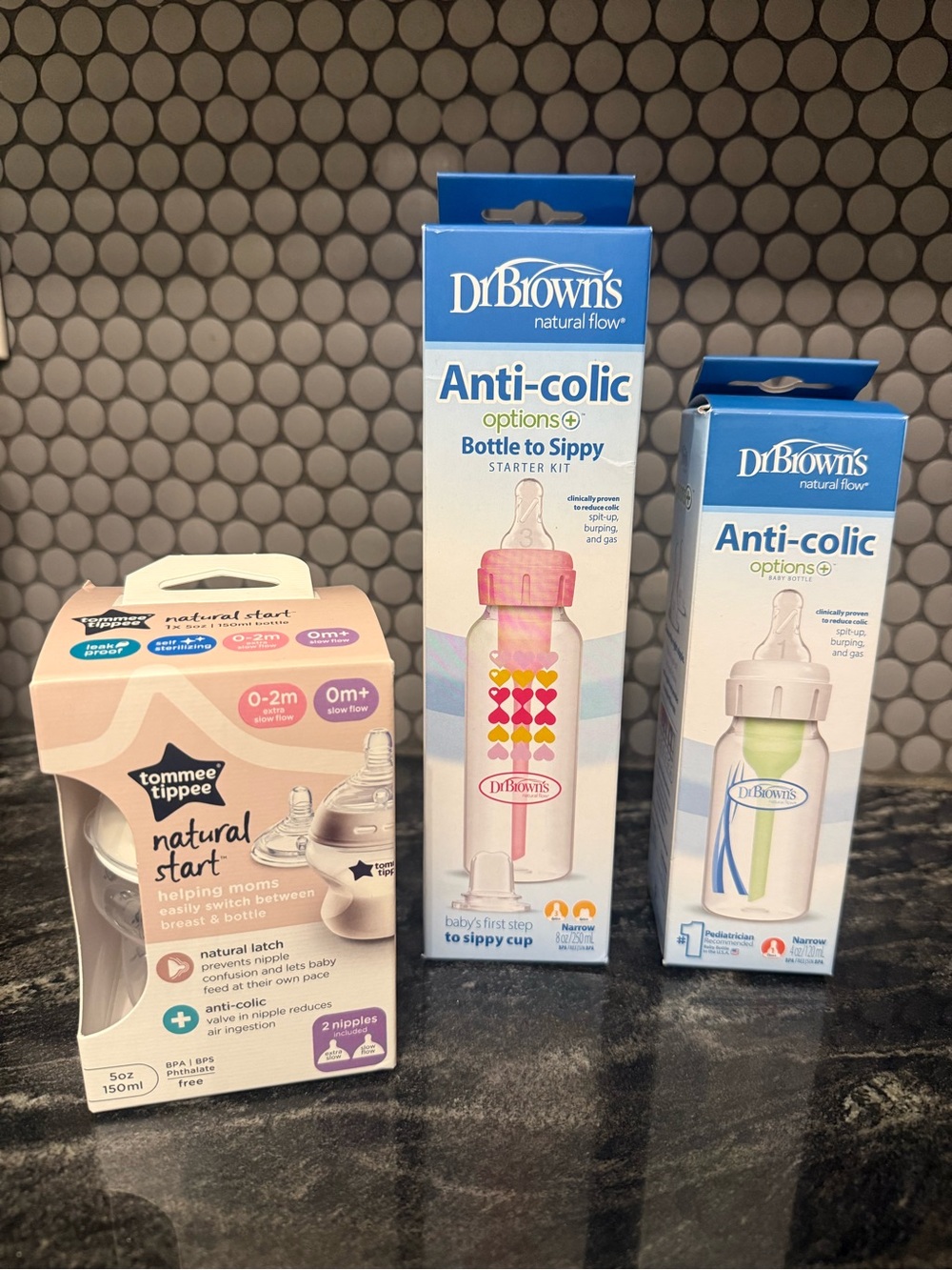 Dr. Brown's & Tommee Tippee Bottle Set- NWT